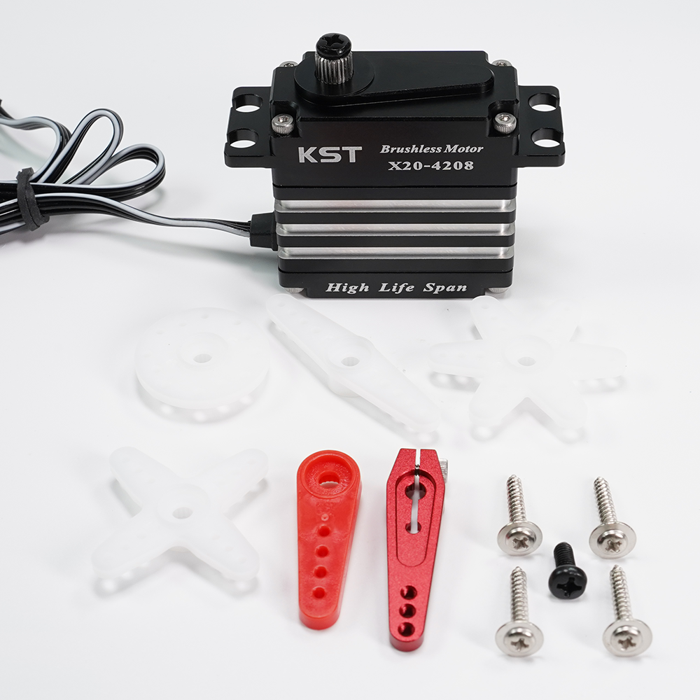 KST X20-4208 6BB kontaktloses bürstenloses Standard-Servo 46Kgf.cm 0,07sek für 1/8 RC-Autos & Flugzeuge
